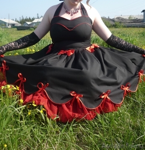 Бальное платье чёрное с красным - Изображение #1, Объявление #414190