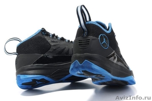 Баскетбольные кроссовки AIR JORDAN CP3 IV черные с голубым. - Изображение #4, Объявление #525800