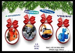 Запчасти на Спецтехнику марки Hyundai,  Doosan,  Volvo,  Samsung